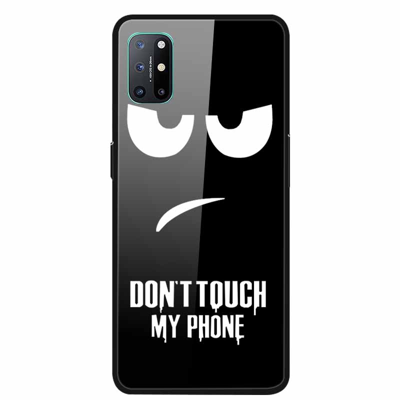 For OnePlus 8T Cases 8 Fashion Tempered Glass Hard Back Covers for Oneplus 8 Phone Cases Soft Bumper Fundas Oneplus8 8 T