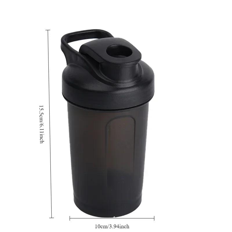 300ml Portable Outdoor Protein Powder Shaker Bottle Leak Proof Water Bottle for Gym Fitness Training Sport Mixing Cup with Scale