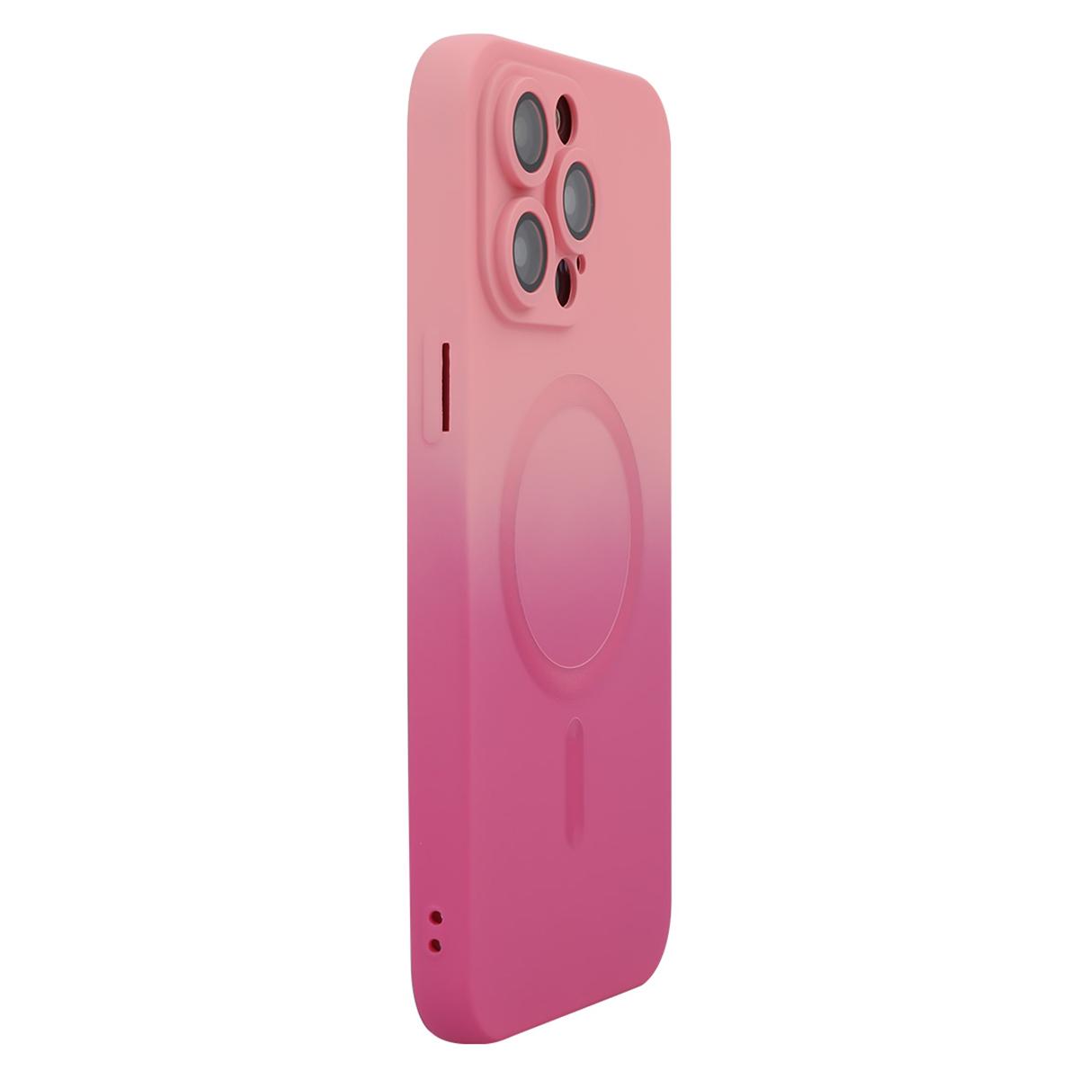 

ENAKY HAT PRINCE For iPhone 16 Pro Max Case Silicone Cover Lens Protection Pink+Rose