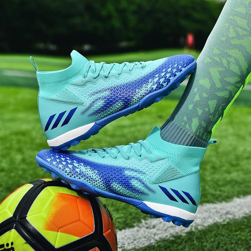 High Top Football Shoes for Men 2023 Autumn Long Nail and Broken Nail Shoes Specifically Designed for Boys' Training Children's Football Shoes