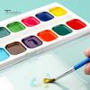 Art Supplies Watercolor Paint Set, Portable Washable Solid Palette, Bright Semi Dry Set Colors Pigment Kit, for Kids And Beginners Illustrations Safe