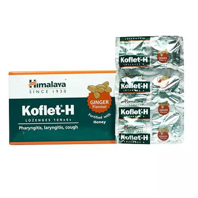 Coflet-H (60 Pcs), Koflet-H Ginger and Honey,