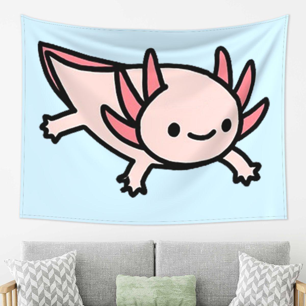 

Axolotl Tapestry Decoration Art Aesthetic Tapestries for Living Room Bedroom Home Wall Cloth Wall Hanging 74x94cm(29x37in)