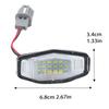 2PCS LED License Plate Light 6000K White For Honda Civic For Acura MDX RL TL TSX ILX Auto Accessories Exterior Parts