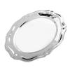 Vassoio da portata in acciaio inossidabile 304 Piatto rotondo Piatto decorativo per dessert Antipasti per Feste Cucina Bagno L