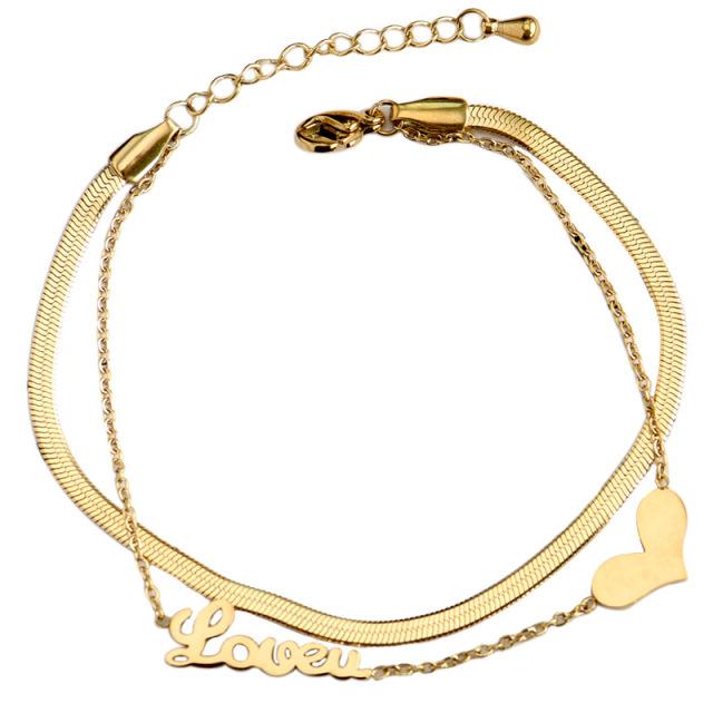 

Браслеты из нержавеющей стали высокого качества Love Heart для женщин, подарок на вечеринку, модные браслеты Joyas De Chain Charm, ювелирные изделия