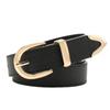 Metal PU Leather Belt Pin Buckle Trousers Belt Cool Women Waistband  Male