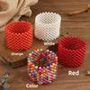 Stil Perle Geometrisch Elastisches Armband Für Frauen Handgefertigter Schmuck Mode