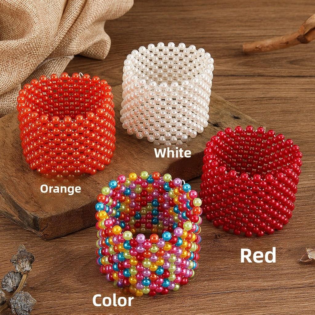 Stil Perle Geometrisch Elastisches Armband Für Frauen Handgefertigter Schmuck Mode