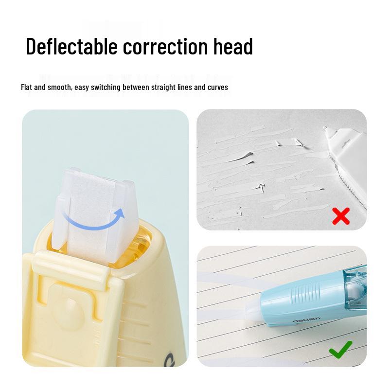 Deli Pen-Style Correction Tape, 5mm X 6m, Mixed Colors