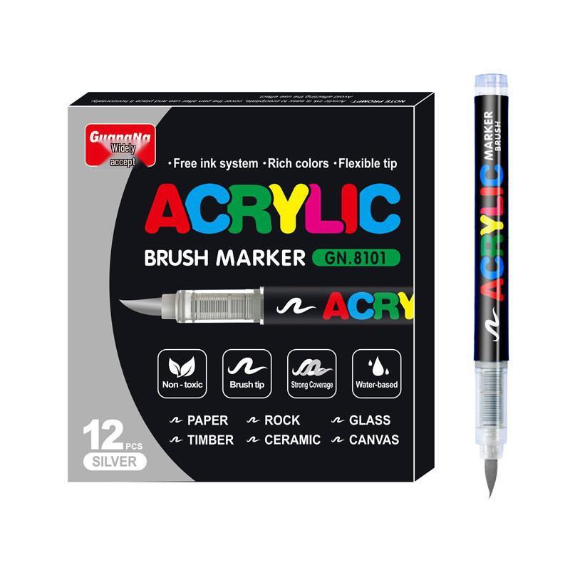 8101 Graffiti Acrylic Marker: Stackable, Odorless, Soft Tip for Students