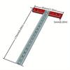 T-Ruler Precision Marking Aluminum Alloy Woodworking Scribe Marking Gauge Crossed-out Hole Scribing Ruler Measuring Tool