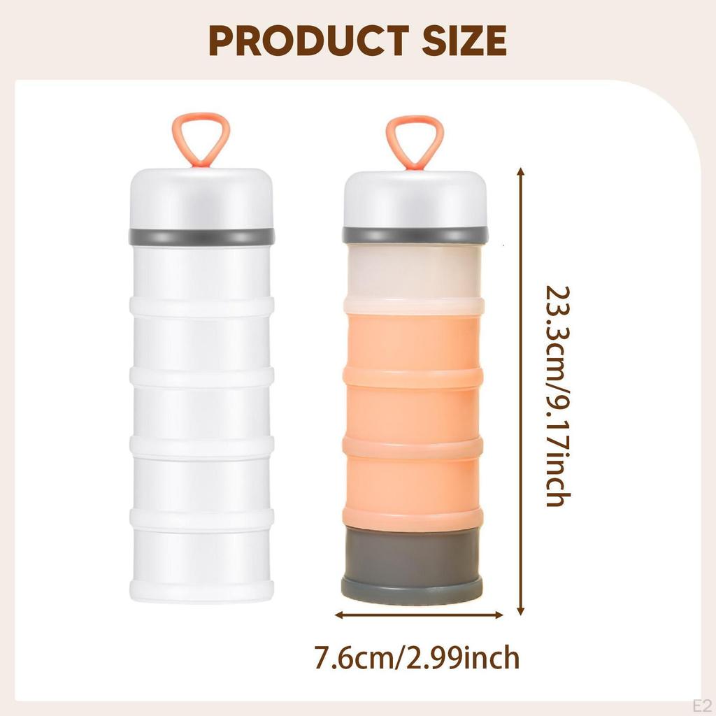 2 Pack Protein Powder Container Dispenser, Multipurpose, Portable Practical Formula