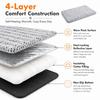 Wave Plush Non-Electric Pet Mat, Physical Heat Storage Thermal Pad, Non-Slip Machine Washable Dog Cat Mat