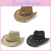 Traditional Style Straw Hat With Wide Brim Sun Protection For Beach And Outdoor Activities