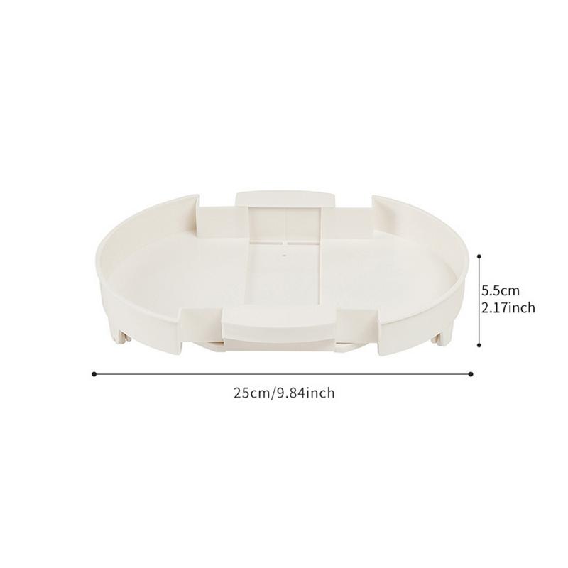 Kitchen Turntable Organizer Seasoning Turntable Organizer 360 Degree Rotation Pantry And Fridge Storage Stand Space-Saving For