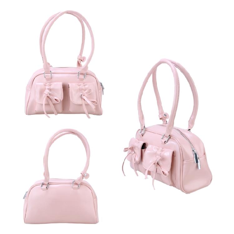 Shoulder Bags for Girl Women Solid Color Handbag Underarm Bag