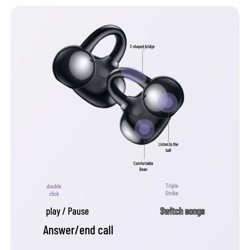 Huawei FreeClip Open-Fit Wireless Ear-Clip Earbuds