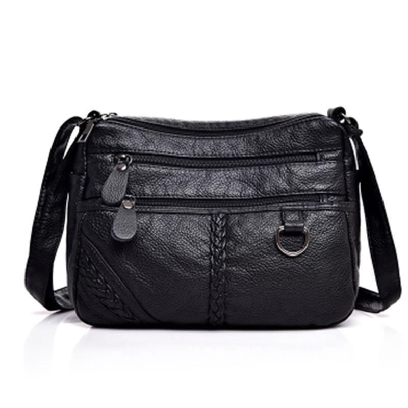 

Middle-aged women s bags, mother bags, women s multi-compartment messenger bags, large-capacity soft leather bags, diagonally across to do business