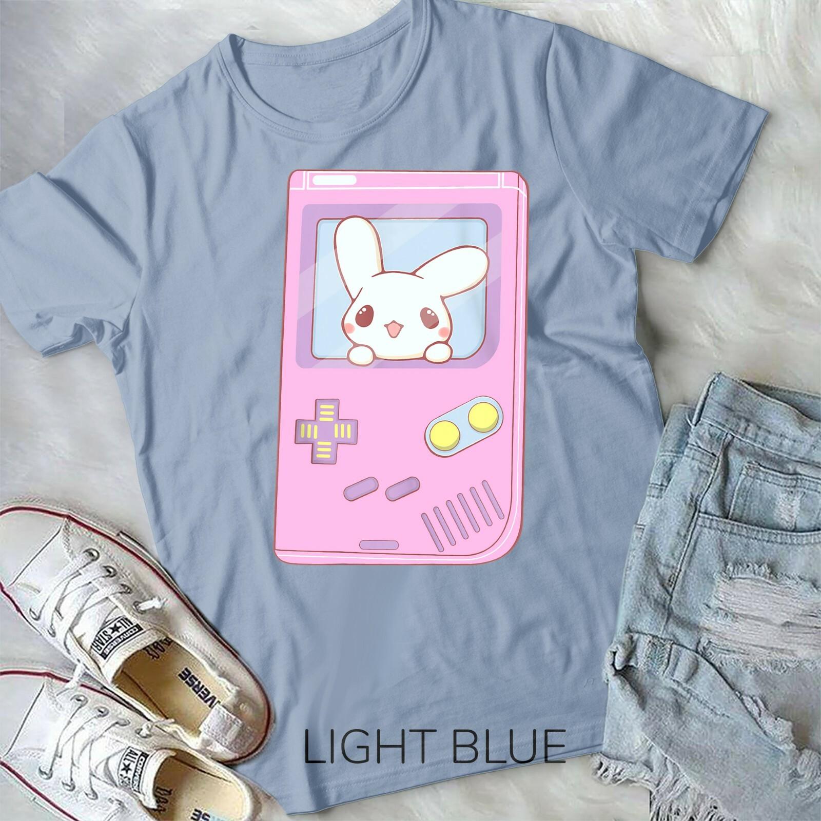 Kawaii Gamer Bunny Rabbit Pastel Cute Rabbit Unisex Form T-shirt Youth T-shirt XXXL