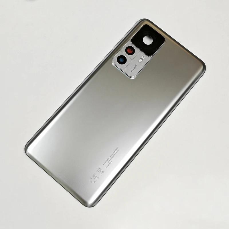 MI 12T A+ Back Glass Cover Door For Xiaomi 12T Pro 5G Replacement Battery, Rear Housing Cover Mi12T With Camera Lens