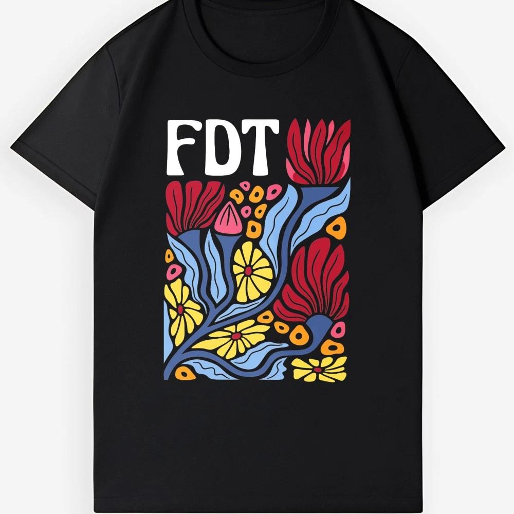 

Boho Floral Art T-Shirt | Colorful Botanical Graphic Tee for Casual Summer Wear XL