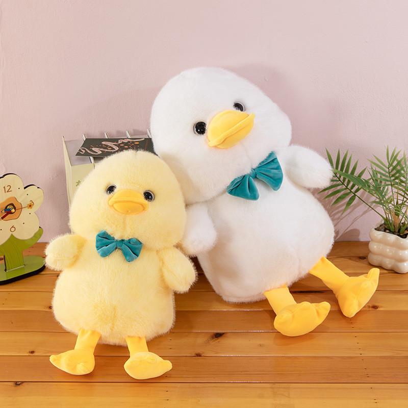 Cute Tie Bow Cartoon Duck Animal Plush Toy For Children And Collectors Toy