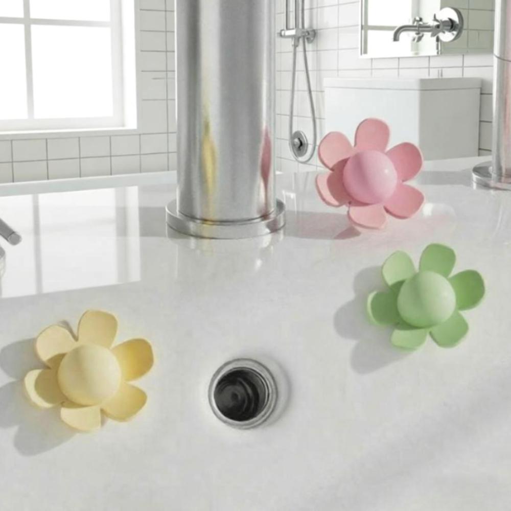 1pc Silicone Sink Overflow Stopper-Flower Shape Overflow Stopper,Durable and Easy to Install,Suitable for Kitchen and Bathroom