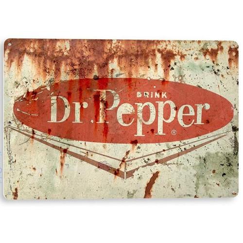 Distressed Retro Logo Tin Sign Retro Metal Wall Art Man Cave Decor 20x30cm（7.8x11.8inch）