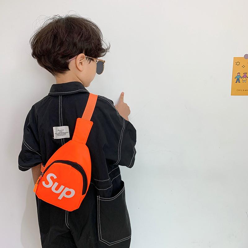 Trendiger Kinderrucksack 2024 Neuer Koreanischer Stil Buchstaben Design Niedliche Cartoon Tasche