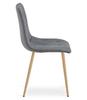 LIBRA chair - dark gray fabric / wood color legs x 2