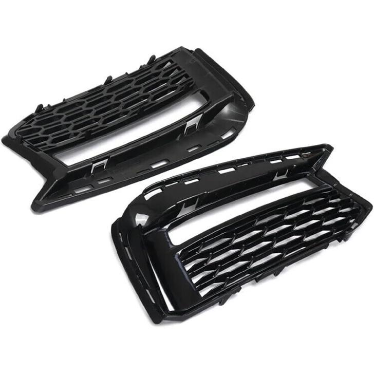 Front Lower Grilles Fog Lights Cover Trim Compatible for BMW- G30 530E 530I 540D 2017-2021
