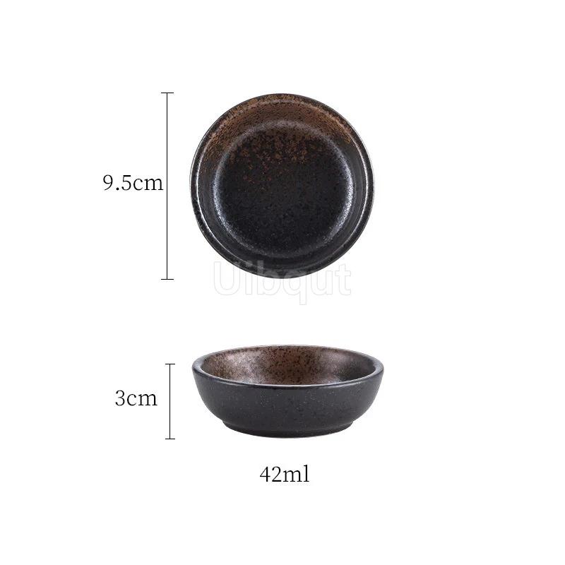 Sauce Seasoning Dipping dish Soy sauce tray Snack dishes Japanese Cuisine Commercial ceramics Round flavor dish ceramic bowl
