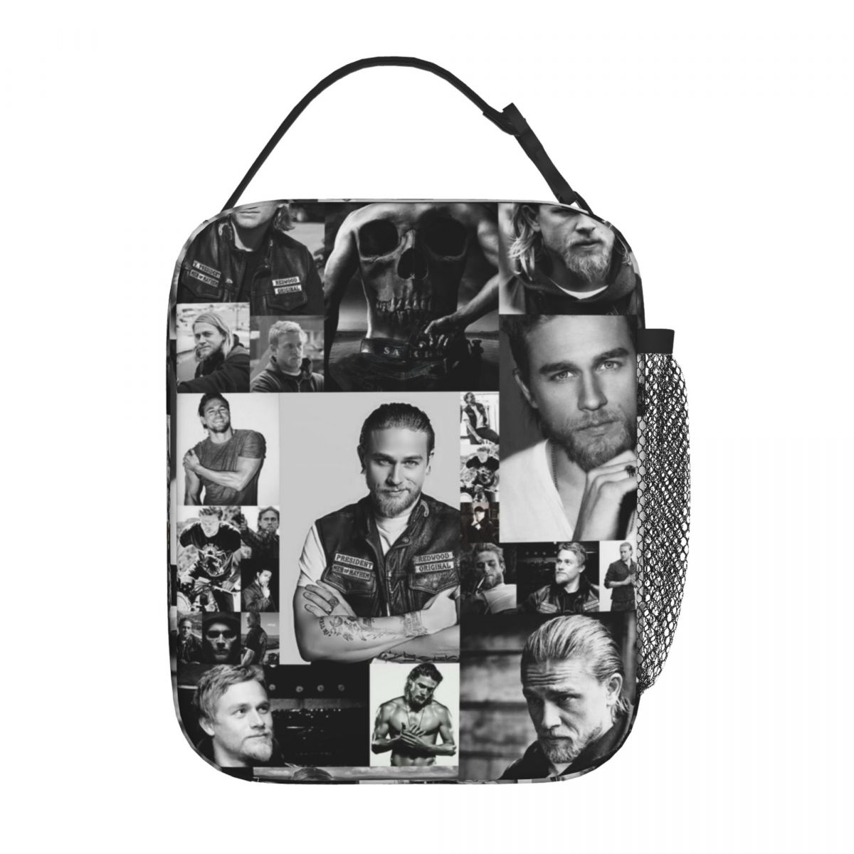 Charlie Hunnam Insulated Lunch Bag Food Container Portable Thermal Cooler Lunch Boxes For Work One Size