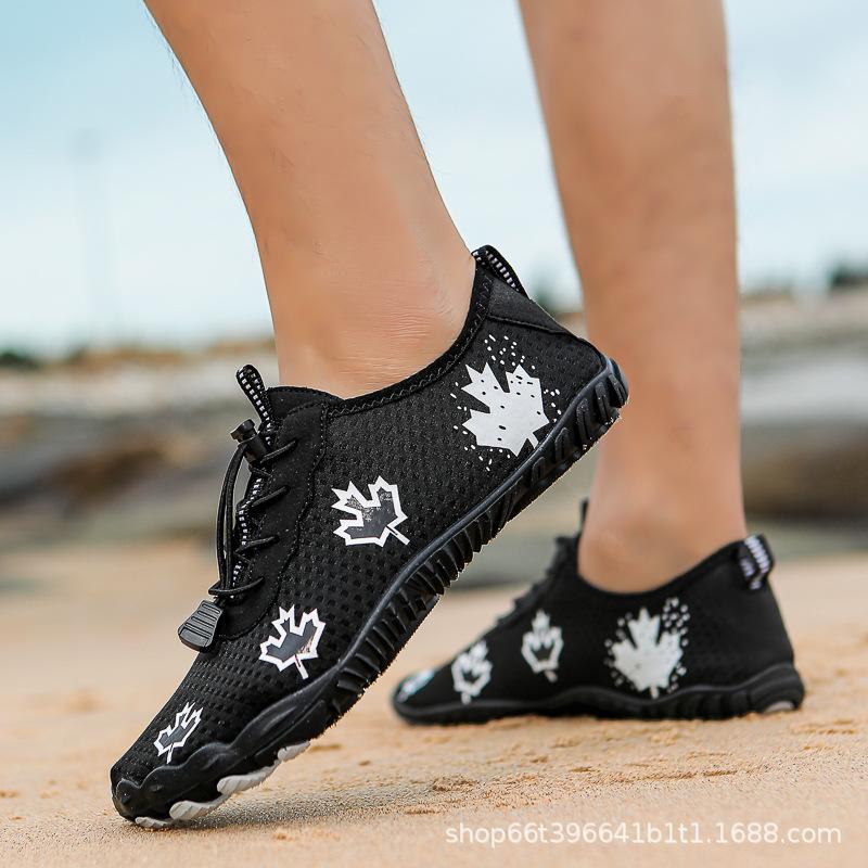 Couple shoes wading beach shoes men's non-slip diving socks women's snorkeling swimming rafting shoes yoga soft shoes