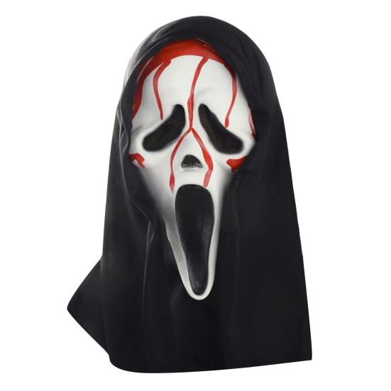 Diabolská maska na tvár pre dospelých Horor Krik Duch Maska na celú tvár na Halloween Maškarný večierok Kostým Cosplay Rekvizita