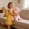 Highland Cow Plush Soft Stuffed Animal Fluffy Realistic Scottish Cattle Plushie with Big Eyes Cute Highland Cow Gift for Kids Adults