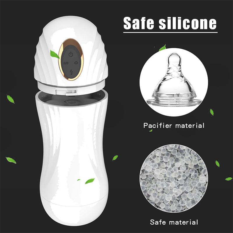 Male Masturbator Toys Automatic Sucking Masturbation Cup For Men Deep Throat Oral Vagina Suction Blowjob Vibrating Sex Toys
