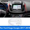 For Ford Kuga Escape 2017 2018 Matte Center Console Air Condition Vent Outlet Cover Trim Interior Accessories Car Styling