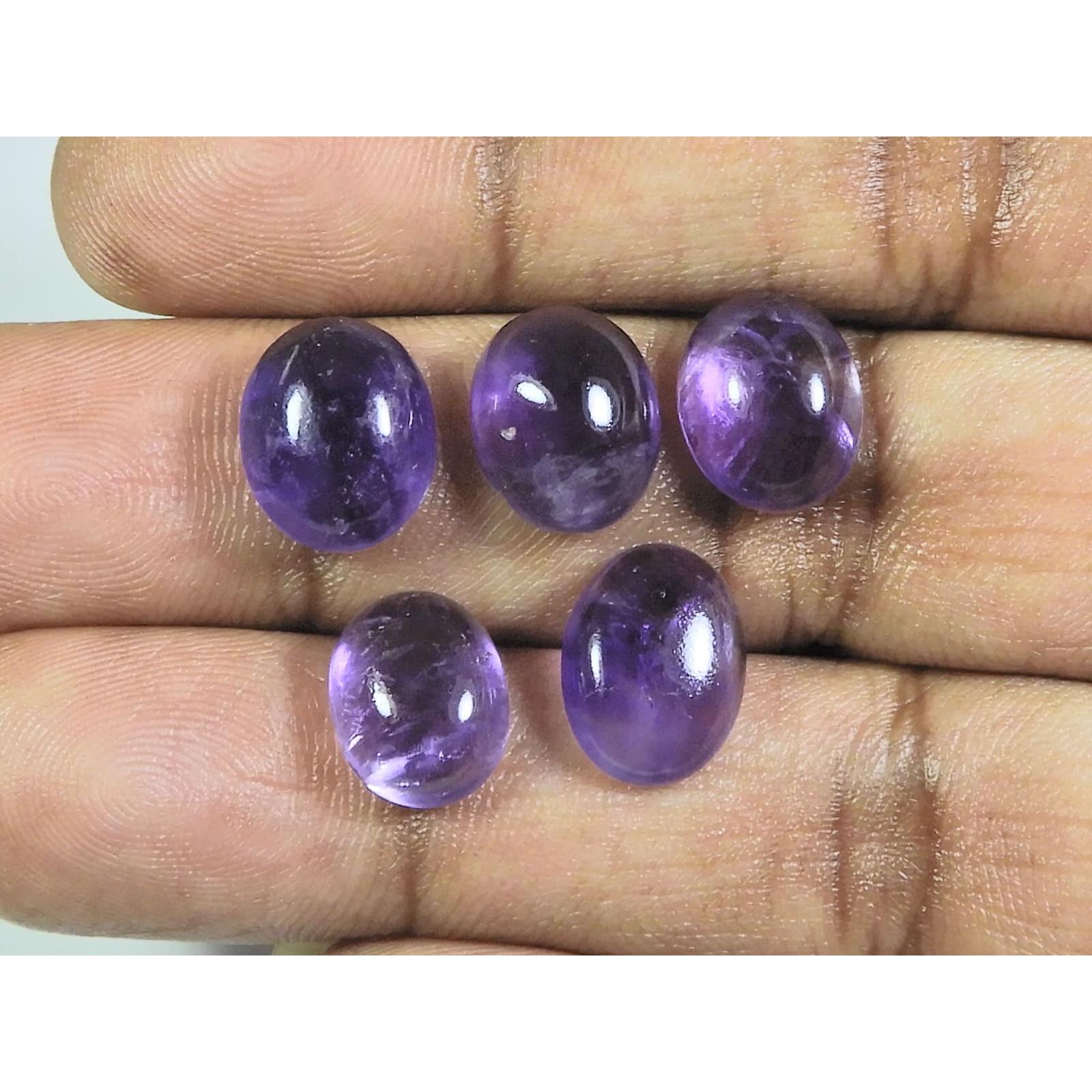 

Кольцо из натурального аметиста 10X12 мм, размер, овальный кабошон, рассыпной драгоценный камень, лот 5 шт. A-429