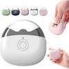 Elektrischer Automatischer Nagelknipser, Elektrischer Nageltrimmer mit LED-Licht & Späne-Aufbewahrungsbox, 2 Geschwindigkeiten, Sicherer Kabelloser Wiederaufladbarer Nagelschneider für Kinder