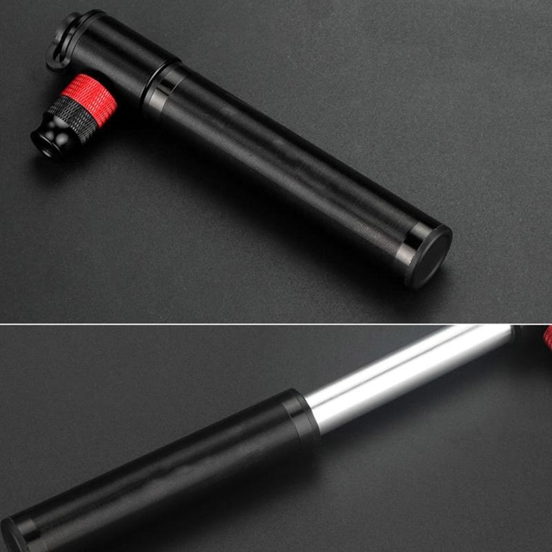Portable Bike Tire Inflator Double Valves Portable Small CO2 Cycle Tire Pump Fast Inflator Space Saving Frame Mount