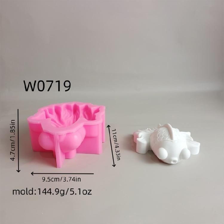 Silicone Molds Candle Molds 3D Fish Plasters Molds Casting Molds Ornament Molds Epoxy Resin Molds Baking Molds