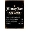 Mfoever Tin Sign Vintage Hertog Jan La Chouffe Beer Themed Metal Tin Sign Retro Belgian Brewery Wall Art Decor for Bar Pub Man Cave Rustic Iron P