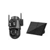 New 4k 8MP Solar Camera with 7800 MAh Battery Dual Lens WIFI IP Camera PIR Human Detection Night Vision Security Surveillance ICSEE