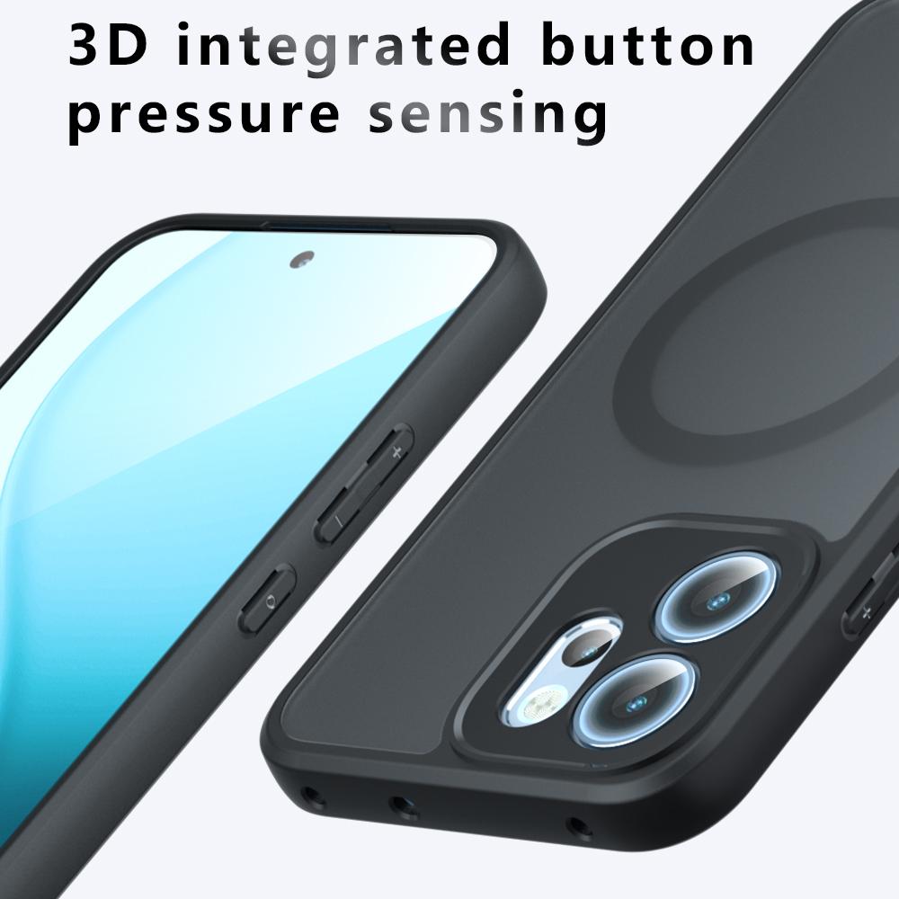 14F for Magsafe Magnetisk Deksel for OPPO Reno 14Pro 14F Matt Støtsikkert Trådløs Lading Hardt Funda Bakdeksel