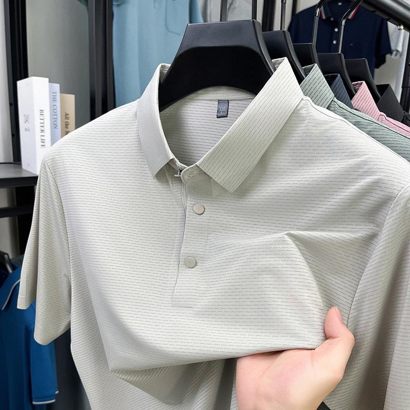 Short Sleeve T-Shirt Summer Minimalist Casual Lapel Collar Men'spolo