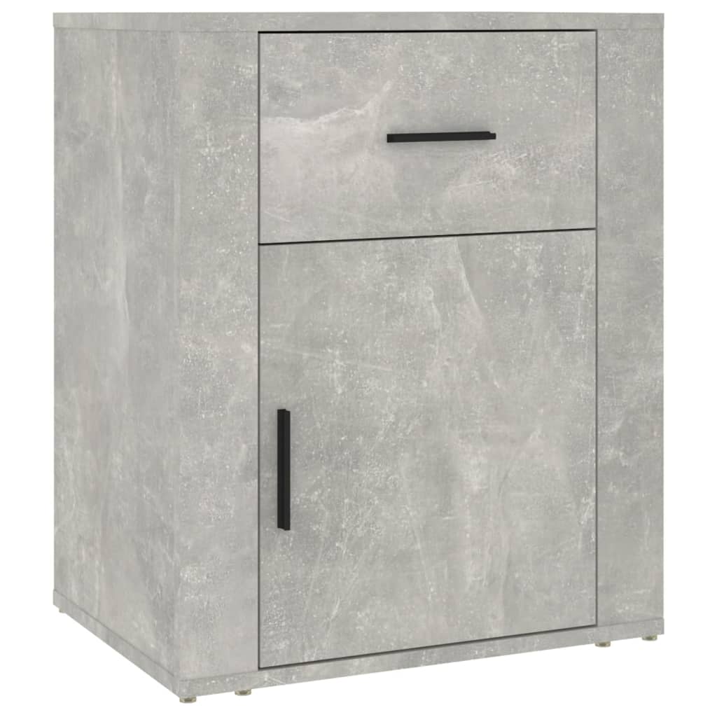 Nightstand Concrete Grey 50x36x60 cm Particleboard
