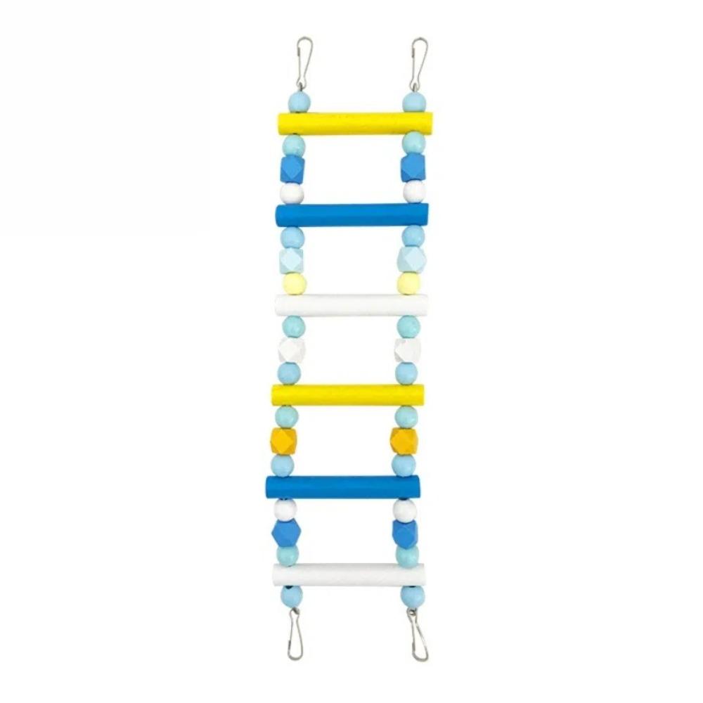 Wooden Bridge Swings Hanging Parrot Ladder New Climbing Ladder Toys  for Parakeet Cockatiel