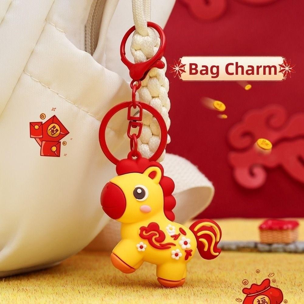 Hängender Schmuck Schlüsselanhänger Pferd Jahr des Pferdes Pferde-Design Schlüsselring Tierkreiszeichen Pony-Schlüsselanhänger Pferdejahr